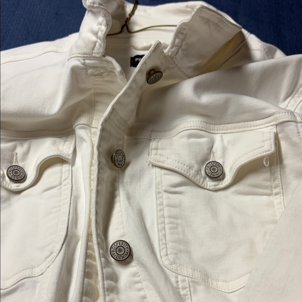 Women's White Denim Jacket